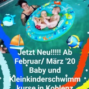 Kursangebote für Baby und Kleinkinderschwimmen, Schwimmkurse ab 4,5 Jahre und Schwangerschafts - Wassergymnastik in Koblenz, Andernach, Vallendar, Lahstein, Weißenthurm und Dierdorf