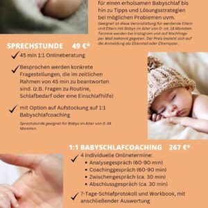 Babyschlafcoaching, individuell, liebevoll und bedürfnisorietiert! Ohne jegliche Art von Schreienlassen und Schlaftraining!