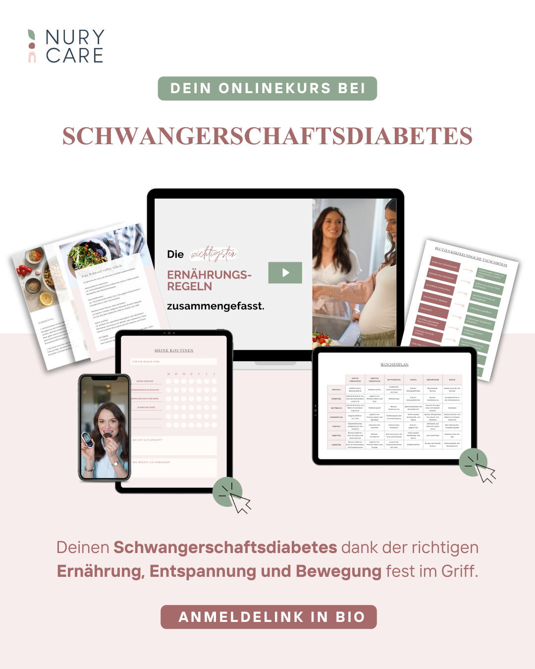 Online-Kurs bei Schwangerschaftsdiabetes